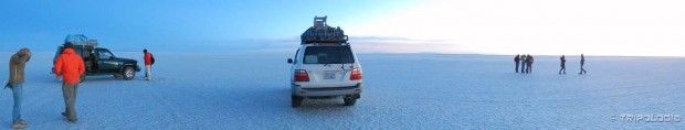Salar de Uyuni pred izlazak sunca