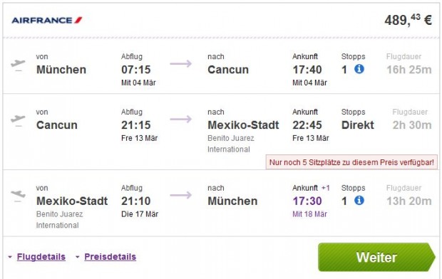 Minhen >> Cancun >> Mexico City >> Minhen