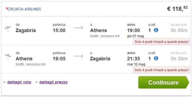 Zagreb >> Atena >> Zagreb