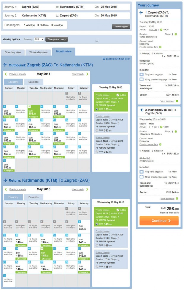 Zagreb >> Kathmandu >> Zagreb