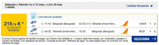 Beograd >> Teheran >> Beograd