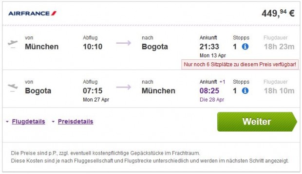 Minhen >> Bogota >> Minhen