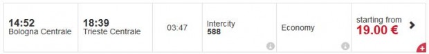 Bologna Centrale – Trieste Centrale