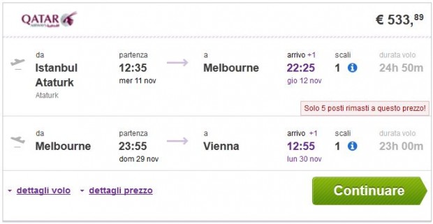 Istanbul >> Melbourne >> Beč