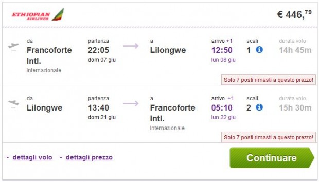 Frankfurt >> Lilongwe >> Frankfurt