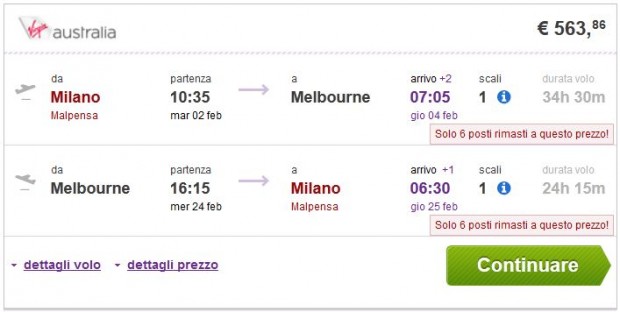 Milano >> Melbourne >> Milano