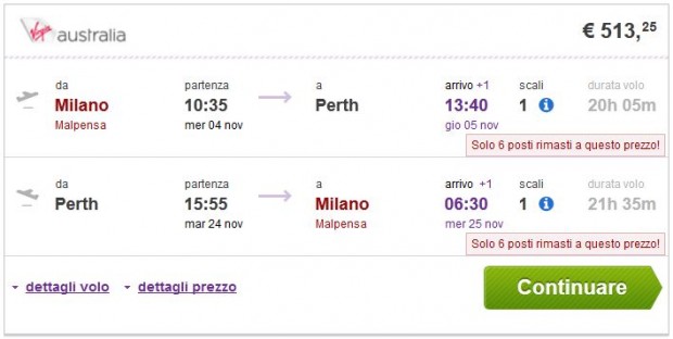 Milano >> Perth >> Milano