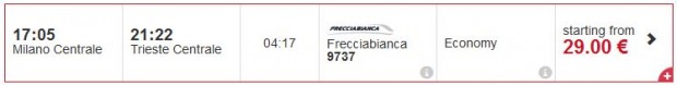 Milano Centrale - Trieste Centrale
