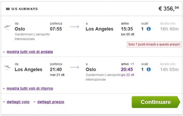 Oslo >> Los Angeles >> Oslo