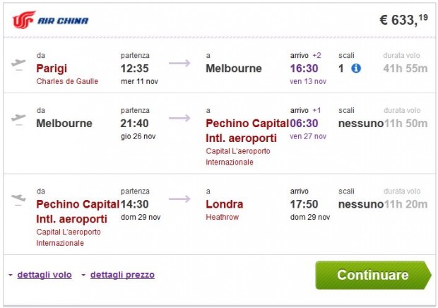 Pariz >> Melbourne >> Peking >> London, s layoverom u Pekingu
