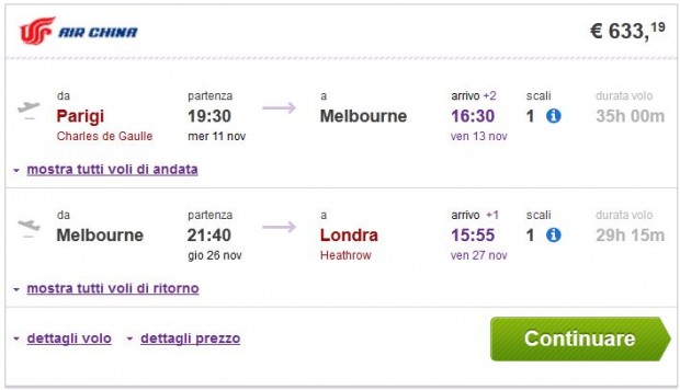 Pariz >> Melbourne >> London