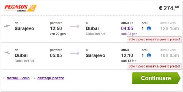 Sarajevo >> Dubai >> Sarajevo