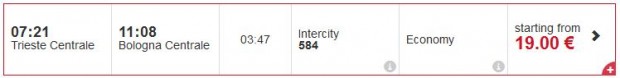 Trieste Centrale - Bologna Centrale