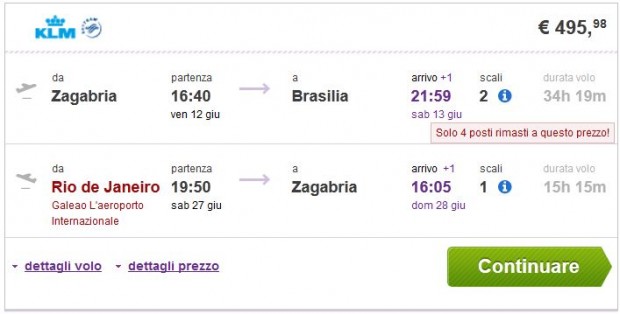Zagreb >> Brasilia -- Rio de Janeiro >> Zagreb