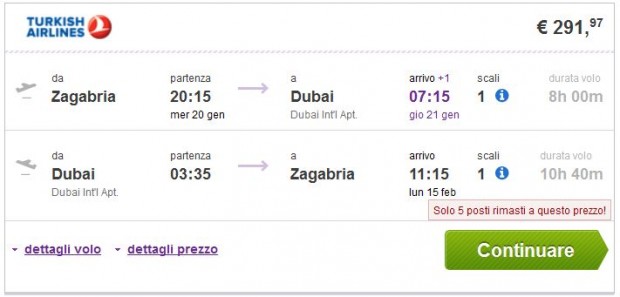 Zagreb >> Dubai >> Zagreb
