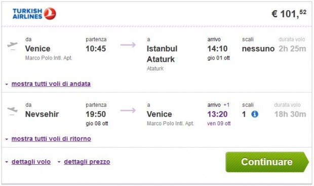 Venecija >> Istanbul -- Nevsehir >> Venecija