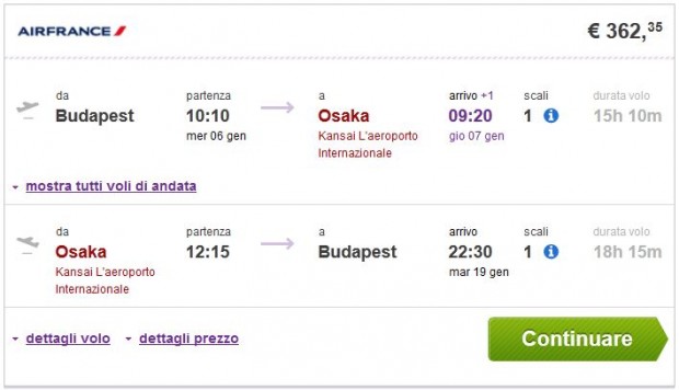 Budimpešta >> Osaka >> Budimpešta