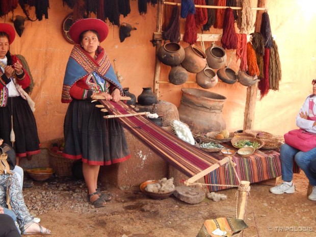 Prezentacija tradicionalnog tkanja, negdje nedaleko od Cusca