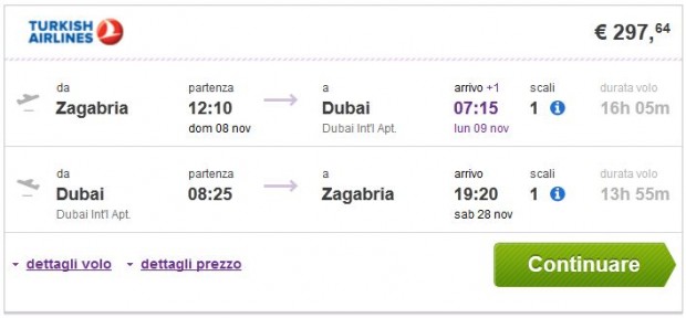 Zagreb >> Dubai >> Zagreb
