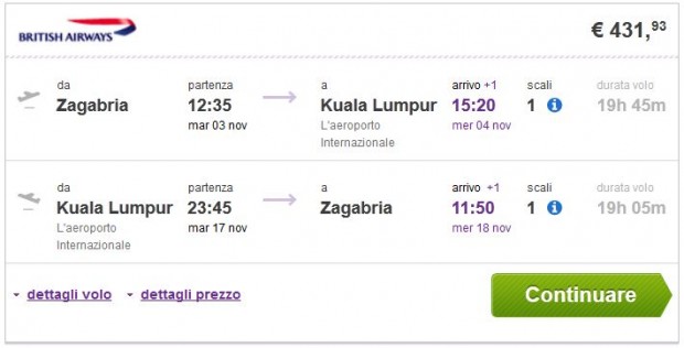 Zagreb >> Kuala Lumpur >> Zagreb