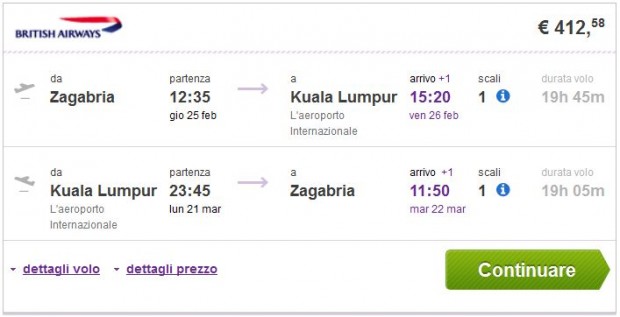 Zagreb >> Kuala Lumpur >> Zagreb