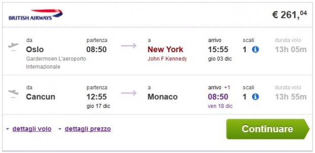 Oslo >> New York -- Cancun >> Minhen