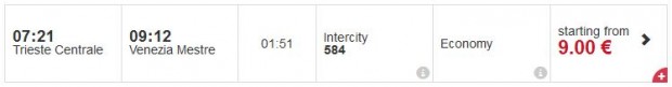Trieste Centrale - Venezia Mestre