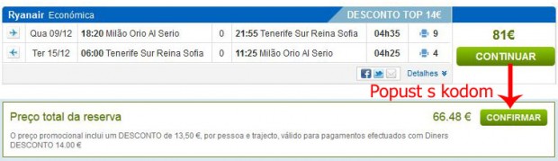 Milano (Bergamo) >> Tenerife Sth >> Milano (Bergamo)