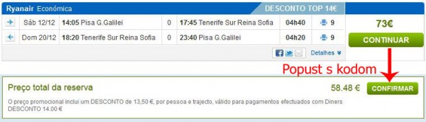 Pisa >> Tenerife Sth >> Pisa
