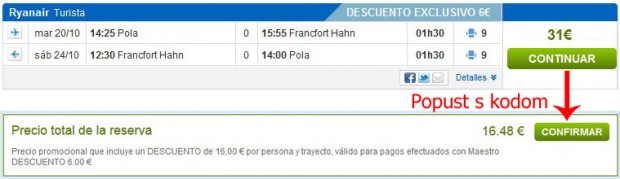 Pula >> Frankfurt Hahn >> Pula