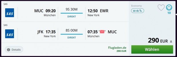 Minhen >> New York >> Minhen