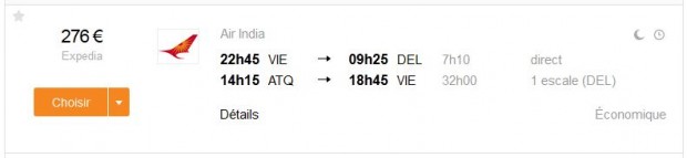 Beč >> Delhi -- Amritsar >> Beč