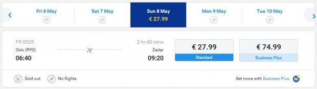 Oslo >> Zadar