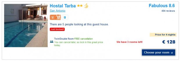 Ibiza - San Antonio, Hostal Tarba