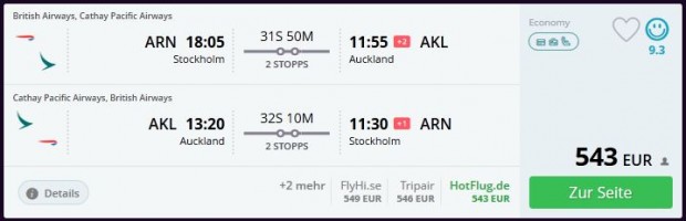 Štokholm >> Auckland >> Štokholm