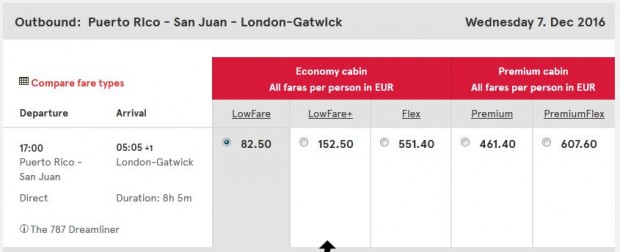 San Juan (Portoriko) >> London, Norwegian