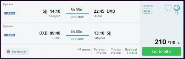 Sarajevo >> Dubai >> Sarajevo