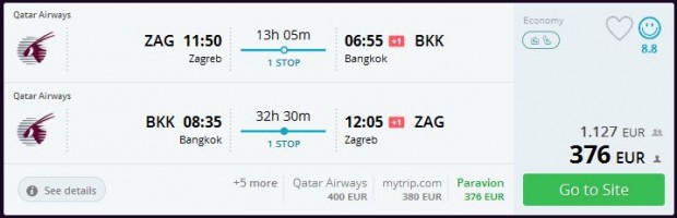 Zagreb >> Bangkok >> Zagreb