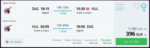 Zagreb >> Kuala Lumpur >> Zagreb