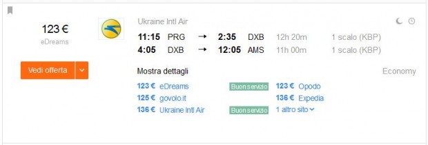 Prag >> Dubai >> Amsterdam