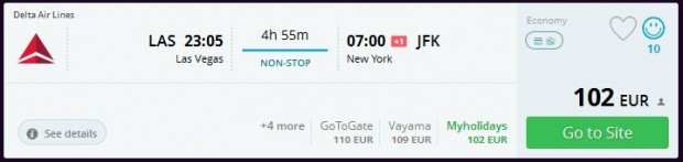 Las Vegas >> New York