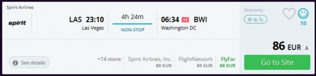 Las Vegas >> Washington DC