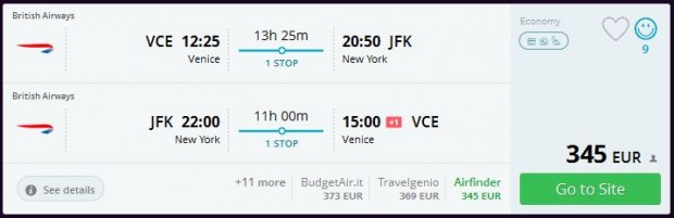 Venecija >> New York >> Venecija