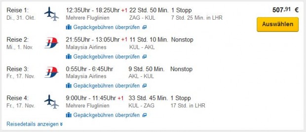 Zagreb >> Auckland >> Zagreb