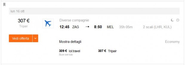 Zagreb >> Melbourne