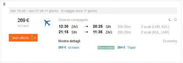 Zagreb >> Singapur >> Zagreb