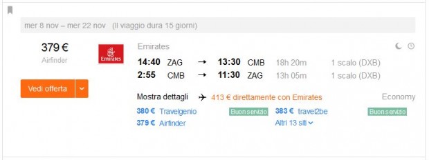 Zagreb >> Colombo >> Zagreb