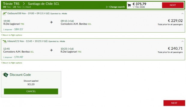 Trst >> Santiago de Chile >> Trst