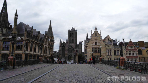 Pogled sa mosta Sint-Michielsbrug...