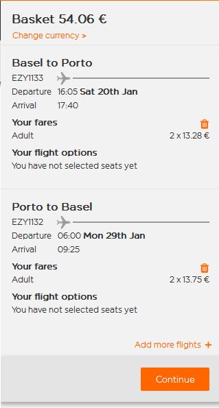 Basel >> Porto >> Basel